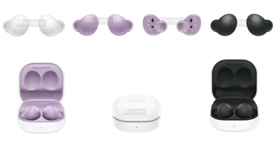 Ảnh render rò rỉ của Samsung Galaxy Buds2 lộ thiết kế và màu sắc mới